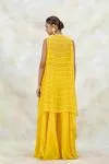 Mustard Yellow Crepe Sharara Set