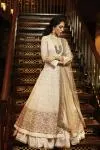 Ivory Mughal Motifs Anarkali Jacket