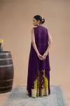 Amethyst purple sharara set