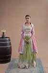 Pista Green Lehenga