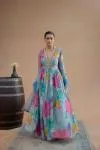 Alice Blue Anarkali Set