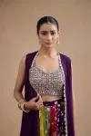 Amethyst purple sharara set