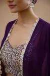Amethyst purple sharara set