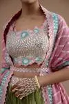 Pista Green Lehenga