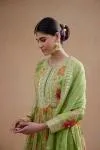 Leaf Green Anarkali