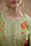 Leaf Green Anarkali