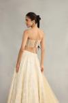 Ivory Georgette Lehenga