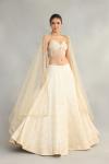 Ivory Georgette Lehenga