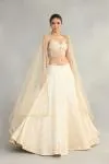 Ivory Georgette Lehenga