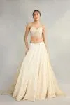 Ivory Georgette Lehenga