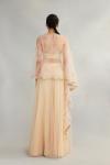 Ivory Shimmer Set Sharara