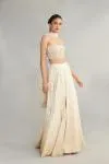 Pearly Beige Slit Lehenga