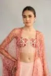 Coral Cape Suit Set