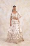 Albescent White Silk Lehenga Set 