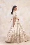 Albescent White Silk Lehenga Set