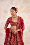 Burgundy Red Lehenga Set 