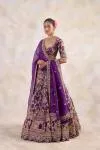Dark Purple Lehenga Set