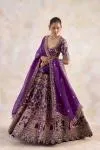 Dark Purple Lehenga Set