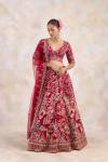 Maroon Silk Lehenga Set 