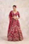 Maroon Silk Lehenga Set