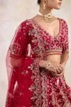 Maroon Silk Lehenga Set
