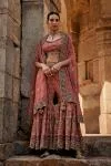 Brick Red Sharara Set