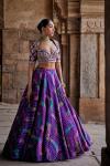 Jamuni Silk Bandhani Lehenga