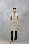 Ivory Geometric Kurta Set