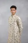 Ivory Geometric Kurta Set