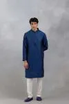 Blue Geometric Kurta Set