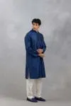 Blue Geometric Kurta Set