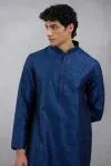 Blue Geometric Kurta Set