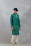 Green Bandhani Kurta Set