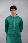 Green Bandhani Kurta Set