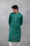 Green Bandhani Kurta Set