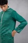 Green Bandhani Kurta Set