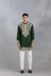 Bottle Green Dori Kurta Set