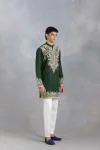 Bottle Green Dori Kurta Set