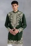 Bottle Green Dori Kurta Set