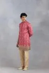 Rani Pink Banarasi Kurta Set