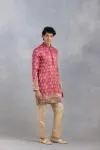 Rani Pink Banarasi Kurta Set
