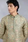 Sage Green Banarasi Kurta Set