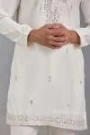 Ivory Cotton Silk Kurta Set