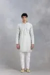Grey Mirror Work Kurta Set