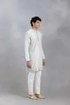 Grey Mirror Work Kurta Set