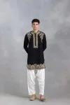 Black embroidered Kurta-Salwar Set