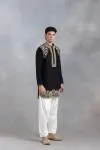 Black embroidered Kurta-Salwar Set