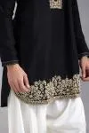 Black embroidered Kurta-Salwar Set