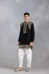 Black embroidered Kurta-Salwar Set