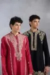 Black embroidered Kurta-Salwar Set